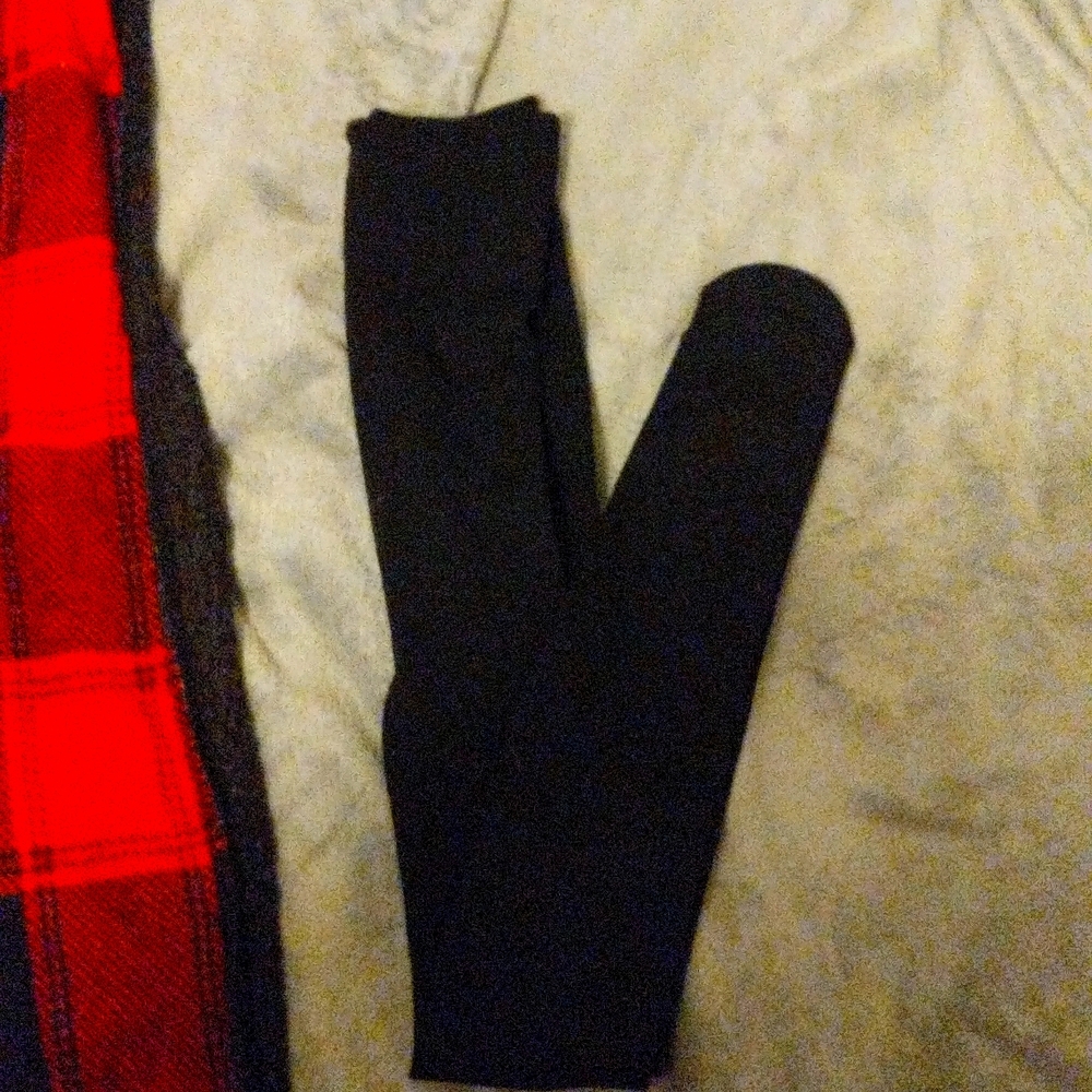 Thick "therma(heater)l" leggings/ stockings very thick will keep you very warm!